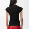 Camisola de corte justo em mistura de algodão Camisola de corte justo em mistura de algodão