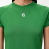 Camisola de corte justo em mistura de algodão Camisola de corte justo em mistura de algodão
