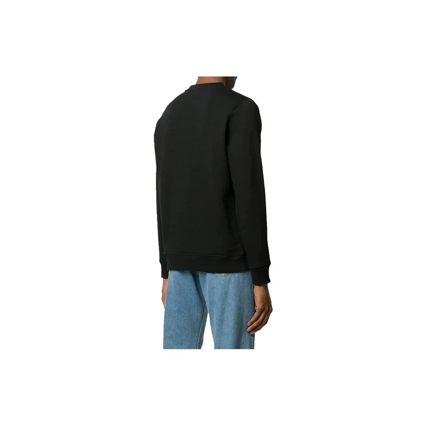 Camisola de homem com logótipo da marca loewe estampado, preta, H6109900Cr-1100