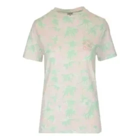 Camisola de manga curta com estampado de margaridas, cor-de-rosa S6109011Si-7238