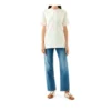 Camisola de manga curta com estampado de margaridas, cor-de-rosa S6109011Si-7238