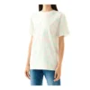 Camisola de manga curta com estampado de margaridas, cor-de-rosa S6109011Si-7238