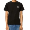 Camisola de manga curta com gola redonda em algodão bordado loewe Anagram Classic para homem, preta, H6109230Cr-1100