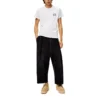 Camisola de manga curta com gola redonda em algodão bordado «Loewe Anagram» para homem, branca, H526Y22J26-2100