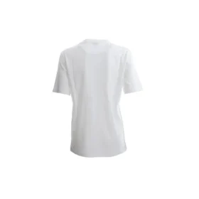 Camisola de manga curta com letras impressas, branca S359333Xbp