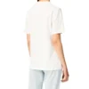 Camisola de manga curta com letras impressas, branca S359333Xbp