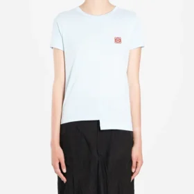 Camisola de manga curta com logótipo, azul claro S6299062Cr