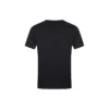 Camisola de manga curta em algodão com bordado «Anagram», gola redonda, preta H526341Xai-1100