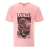 Camisola de manga curta em algodão com estampado loewe Ken Heyman para homem, cor rosa, H6109980Pc-7080