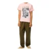 Camisola de manga curta em algodão com estampado loewe Ken Heyman para homem, cor rosa, H6109980Pc-7080