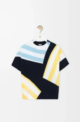Camisola de manga curta em mistura de algodão