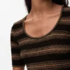 Camisola de manga curta em mistura de algodão Camisola de manga curta em mistura de algodão