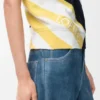 Camisola de manga curta em mistura de algodão Camisola de manga curta em mistura de algodão