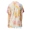 Camisola de manga curta unissexo com estampado «Tie Dye» e caras sorridentes, multicolorida H616341X79-9990