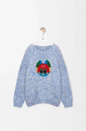 Camisola em mistura de lã e mohair