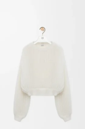 Camisola em mistura de mohair