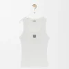 Camisola sem mangas com anagrama em algodão Camisola sem mangas com anagrama em algodão