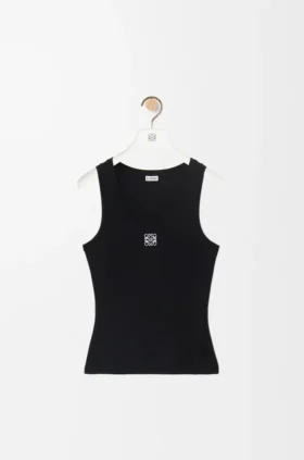 Camisola sem mangas com anagrama em algodão Camisola sem mangas com anagrama em algodão