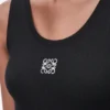 Camisola sem mangas com anagrama em algodão Camisola sem mangas com anagrama em algodão