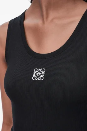 Camisola sem mangas com anagrama em algodão Camisola sem mangas com anagrama em algodão