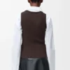 Camisola sem mangas com anagrama em viscose elástica Camisola sem mangas com anagrama em viscose elástica