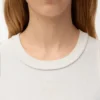 Camisola sem mangas com anagrama em viscose elástica Camisola sem mangas com anagrama em viscose elástica