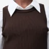 Camisola sem mangas com anagrama em viscose elástica Camisola sem mangas com anagrama em viscose elástica