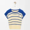 Camisola sem mangas em algodão e lã Camisola sem mangas em algodão e lã