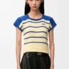 Camisola sem mangas em algodão e lã Camisola sem mangas em algodão e lã