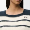 Camisola sem mangas em algodão e lã Camisola sem mangas em algodão e lã