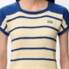 Camisola sem mangas em algodão e lã Camisola sem mangas em algodão e lã