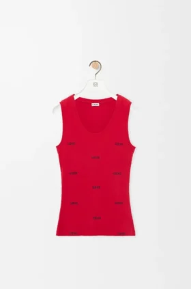 Camisola sem mangas em algodão elástico