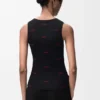 Camisola sem mangas em algodão elástico Camisola sem mangas em algodão elástico