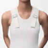 Camisola sem mangas em algodão elástico Camisola sem mangas em algodão elástico