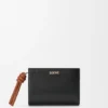 Carteira compacta com o símbolo «Knot» em pele de bezerro napa brilhante Carteira compacta com o símbolo «Knot» em pele de bezerro napa brilhante