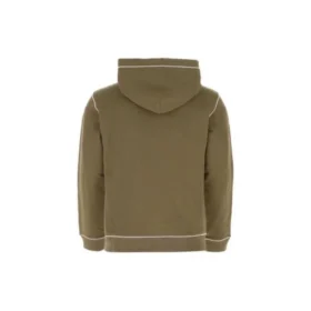 Casaco com capuz e cordão bordado loewe para homem, cor cáqui H526341X94-3962