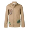 Casaco com estampado loewe para homem, castanho, H2198210Ib-2140