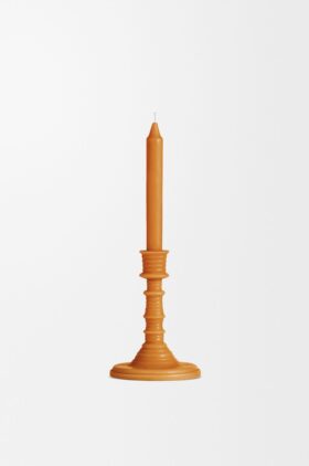 Castiçal de cera com aroma a flor de laranjeira