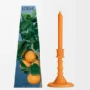 Castiçal de cera com aroma a flor de laranjeira Castiçal de cera com aroma a flor de laranjeira