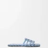 Chinelo «Petal Anagram» em lona bordada Chinelo «Petal Anagram» em lona bordada