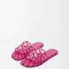 Chinelo «Petal Anagram» em lona bordada Chinelo «Petal Anagram» em lona bordada