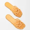 Chinelo «Petal Anagram» em lona bordada Chinelo «Petal Anagram» em lona bordada