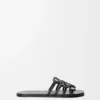 Chinelo Petal Anagram em pele de bezerro Chinelo Petal Anagram em pele de bezerro