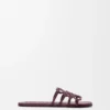 Chinelo Petal Anagram em pele de bezerro Chinelo Petal Anagram em pele de bezerro