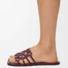 Chinelo Petal Anagram em pele de bezerro Chinelo Petal Anagram em pele de bezerro