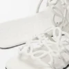 Chinelo Petal Anagram em pele de bezerro Chinelo Petal Anagram em pele de bezerro