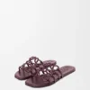Chinelo Petal Anagram em pele de bezerro Chinelo Petal Anagram em pele de bezerro