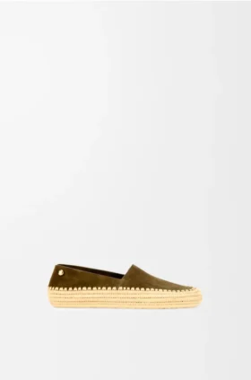 Chinelo Rio em camurça e ráfia