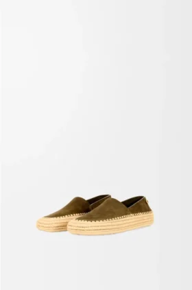 Chinelo Rio em camurça e ráfia