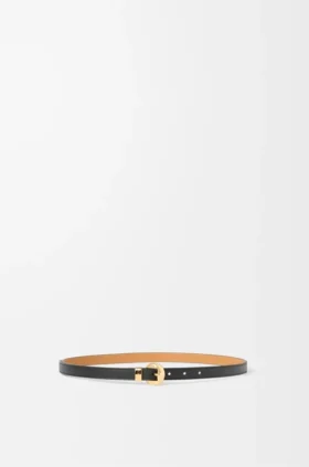 Cinto «Pebble» em pele de bezerro lisa